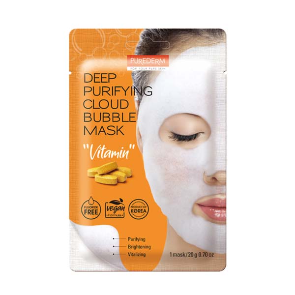 Image of purederm cloud bubble mask vitamin