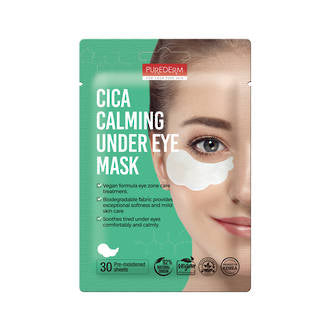 Image of purederm cica calming under eye mask 30 sheets