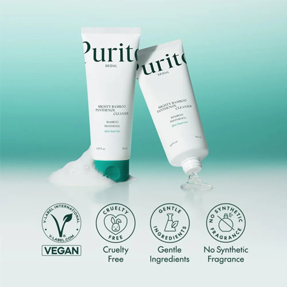 Mighty Bamboo Panthenol Cleanser 150mL-Purito Seoul-Matakana Pharmacy