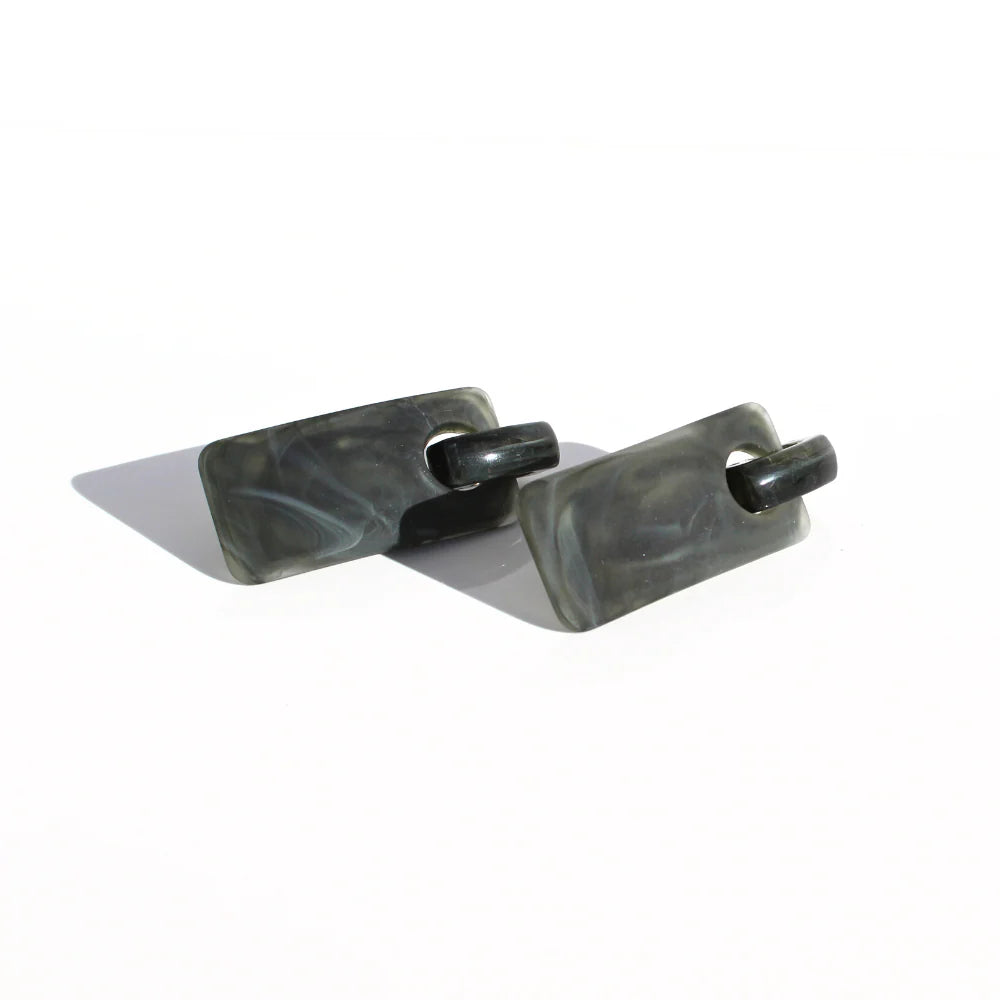Earrings - Resin Smoke-Queen Of The Foxes-Matakana Pharmacy