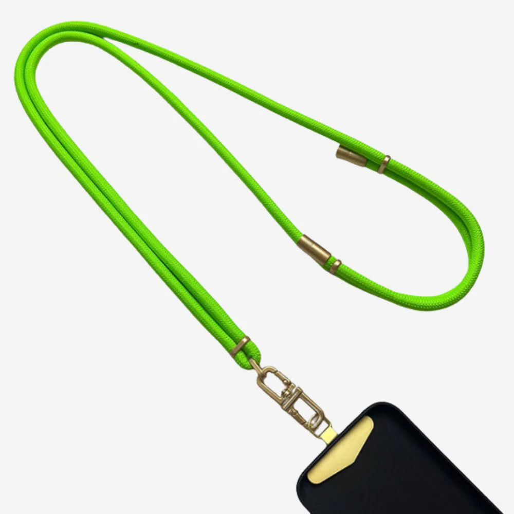 Lanyard Lux Cord Crossbody Neon Green-Queen Of The Foxes-Matakana Pharmacy