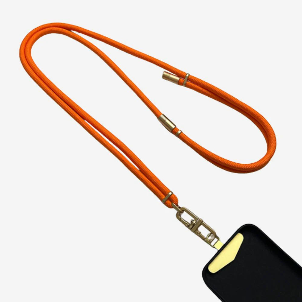 Lanyard Lux Cord Crossbody Neon Orange-Queen Of The Foxes-Matakana Pharmacy