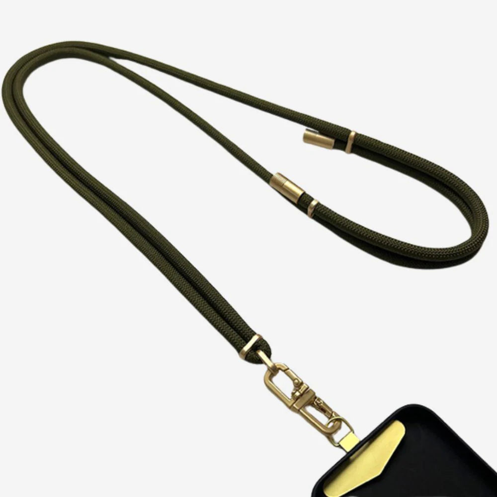 Lanyard Lux Cord Crossbody Olive-Queen Of The Foxes-Matakana Pharmacy