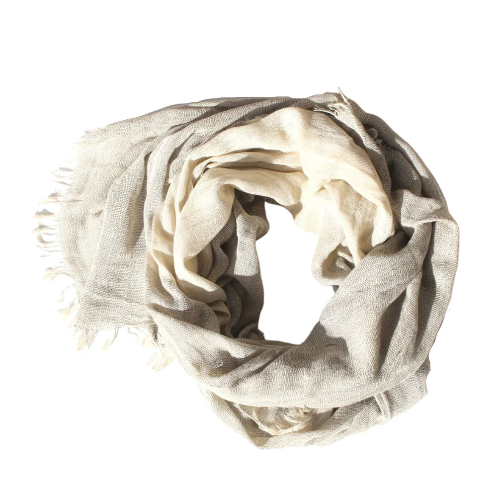 Scarf Linen Blend Natural-Queen Of The Foxes-Matakana Pharmacy
