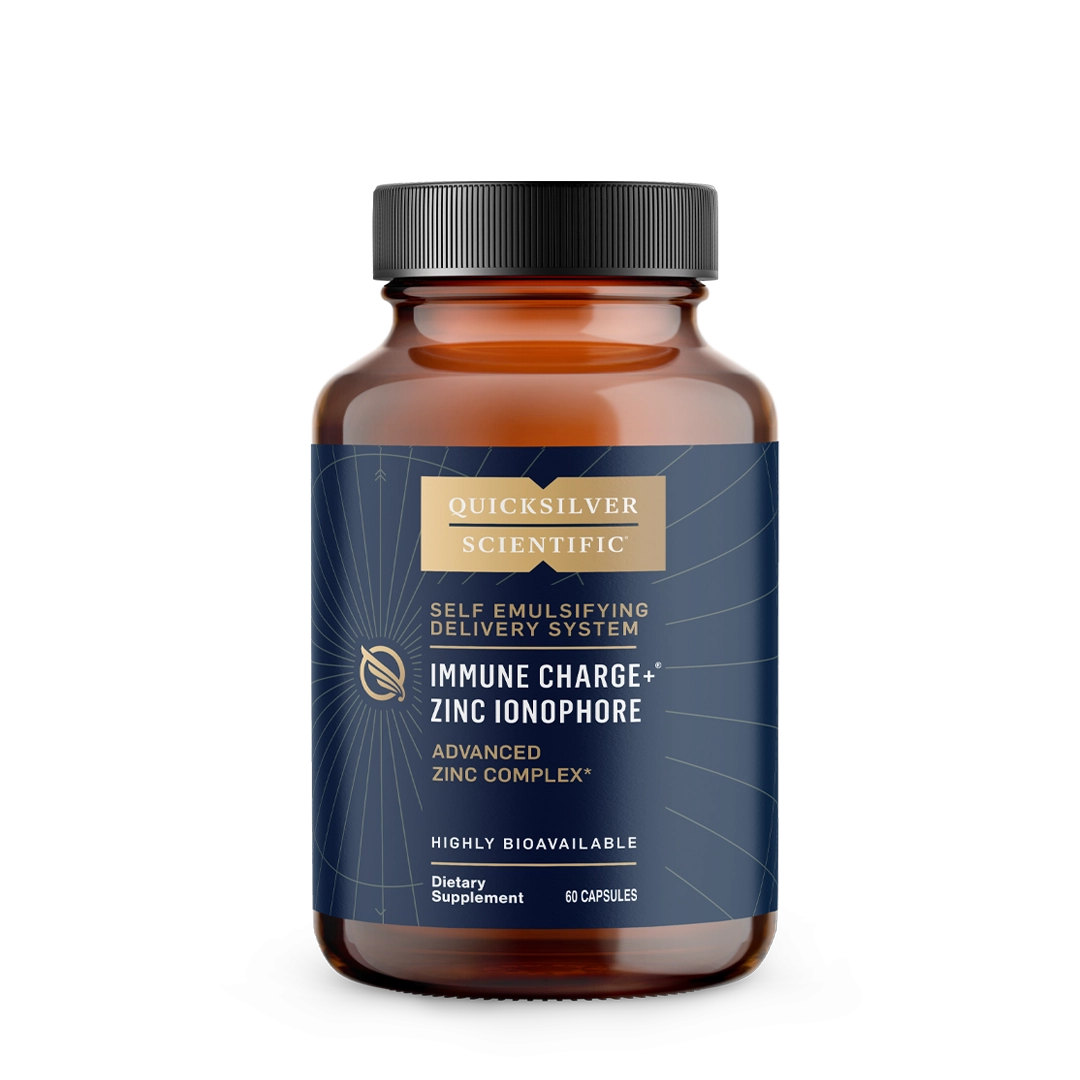 quicksilver scientific Immune Charge Zinc Ionophore 60 capsule bottle