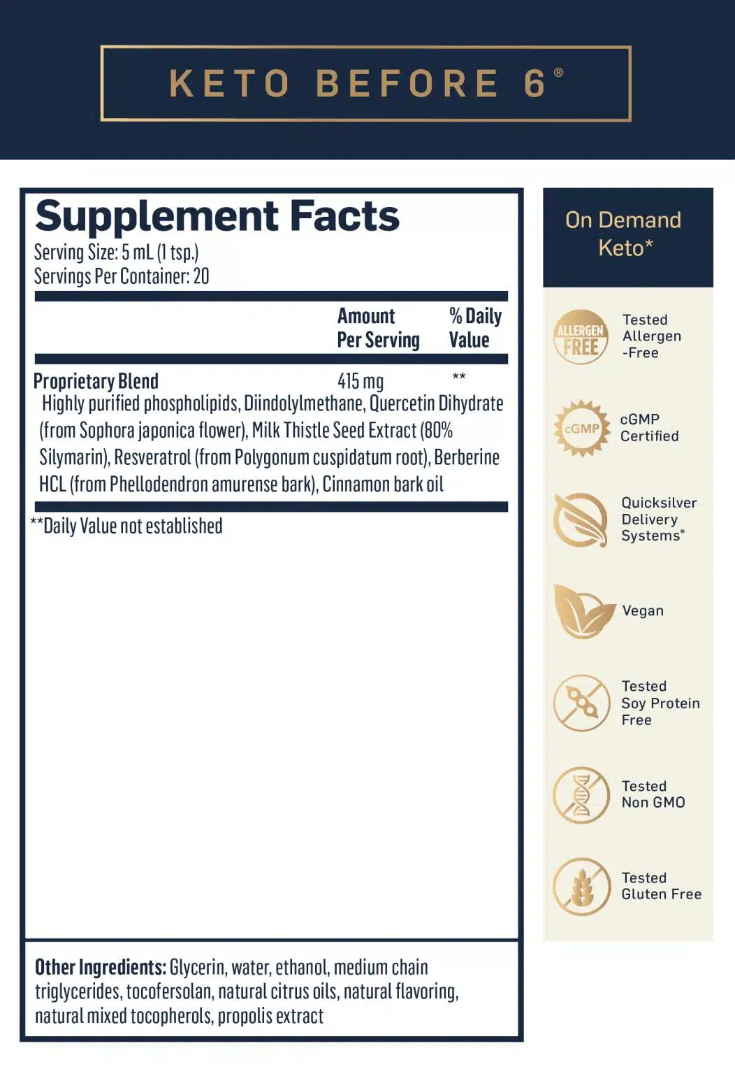 keto before 6 ingredient list