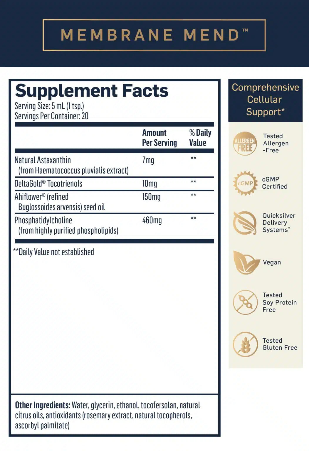 membrane mend ingredients list