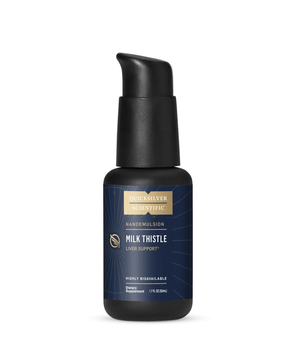 image of quicksilver scientific milk thistle liver support bottle of 50ml