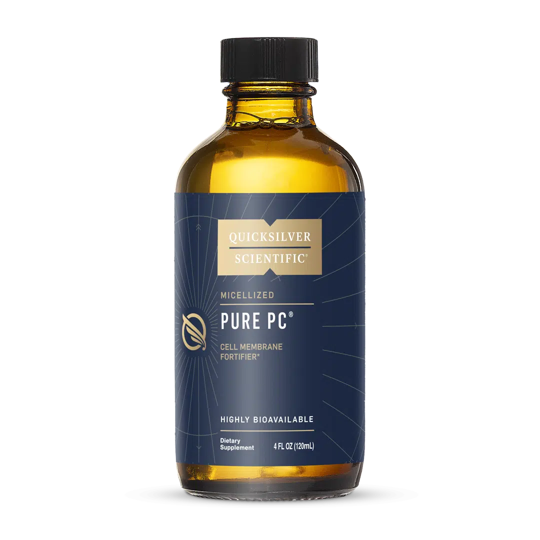 image of Pure PC premium supplement by quicksilver scientific 120ml bottle