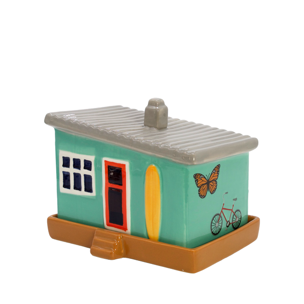 Ceramic Butter Dish Classic Kiwi Bach-Matakana Pharmacy