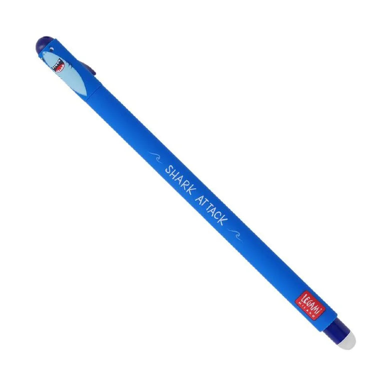LEGAMI Erasable Gel Pen Shark Blue-Legami-Matakana Pharmacy