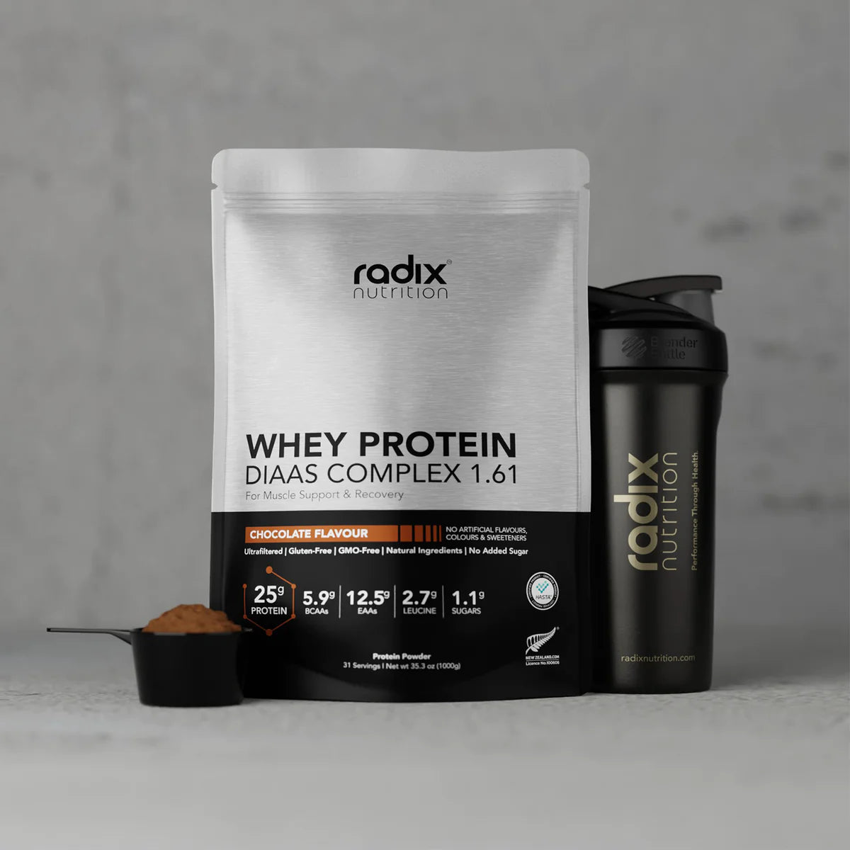 RADIX Whey Protein DIAAS Complex Chocolate 1.61 1kg-Matakana Pharmacy