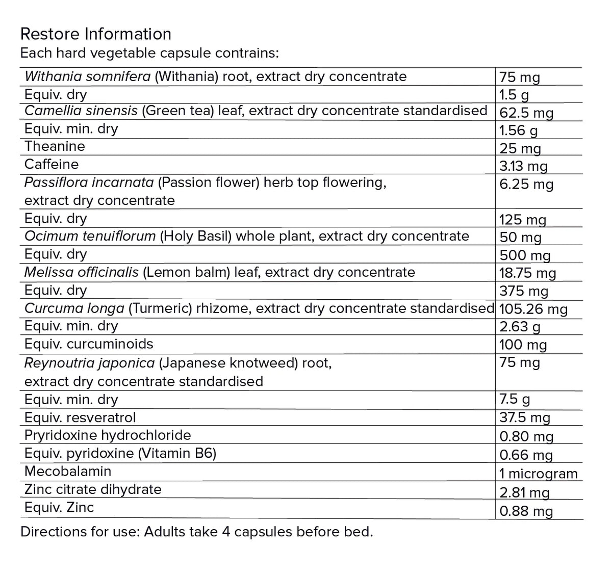 Restore 120 Capsules-Primabolics-Matakana Pharmacy