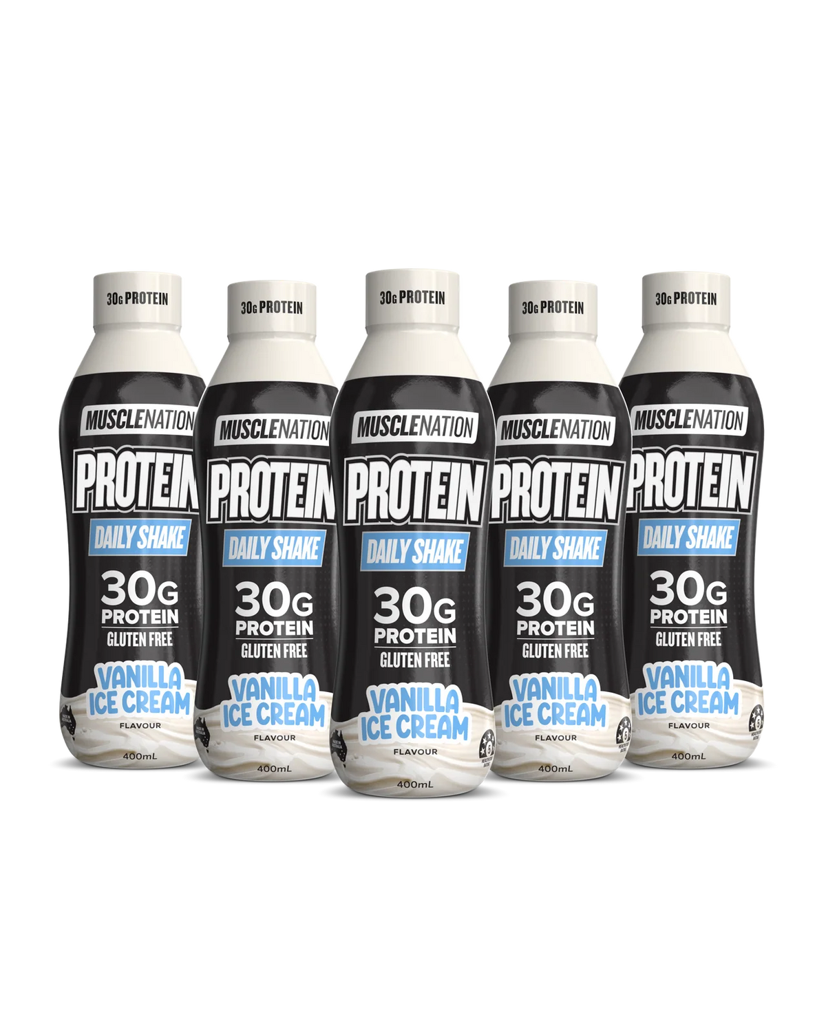 Protein Daily Shake Box of 12 Vanilla Icecream 12 x 400ml-Muscle Nation-Matakana Pharmacy