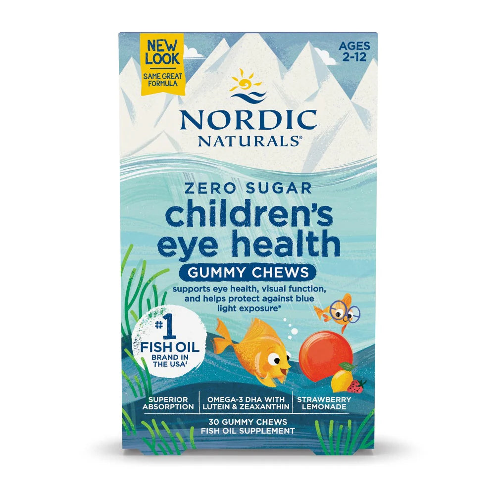 Children's Eye Health Gummies - Strawberry Lemonade 30 gummies-Nordic Naturals-Matakana Pharmacy