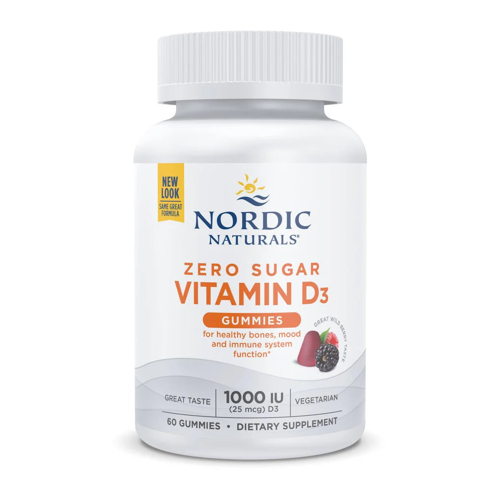 Zero Sugar Vitamin D3 Gummies 60 gummies-Nordic Naturals-Matakana Pharmacy
