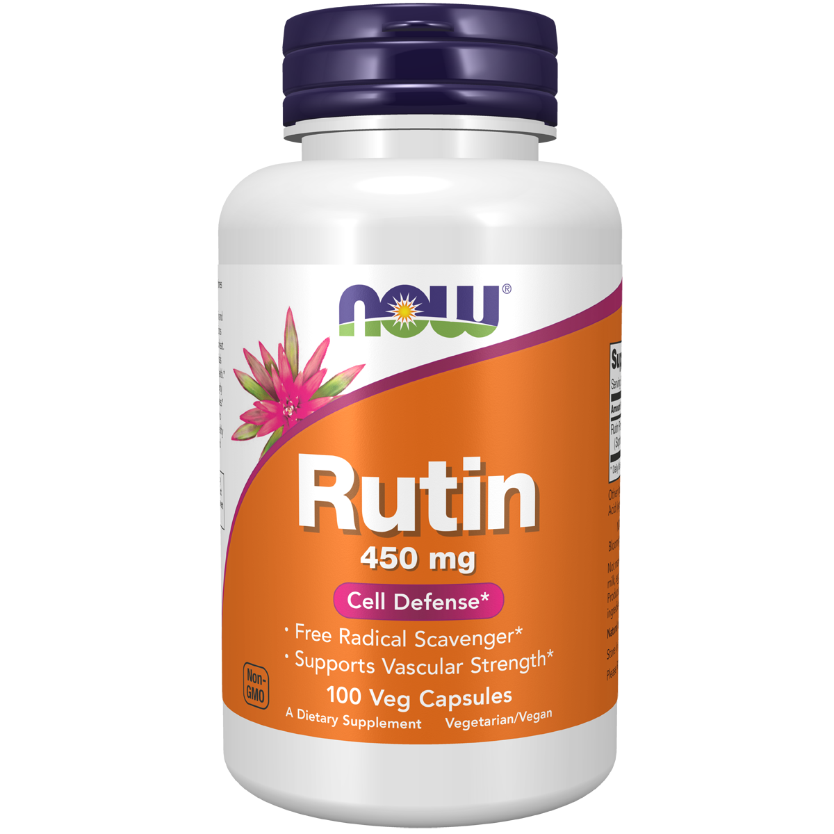 Rutin 450mg 100s-NOW Supplements-Matakana Pharmacy
