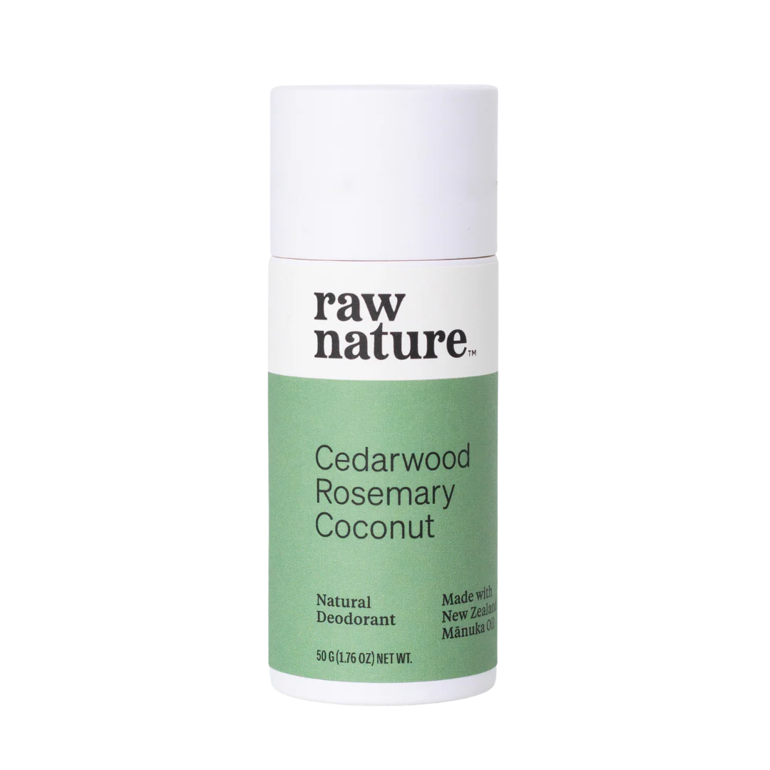 Raw Nature Deodorant Cedarwood, Rosemary, Coconut-Raw Nature Limited-Matakana Pharmacy