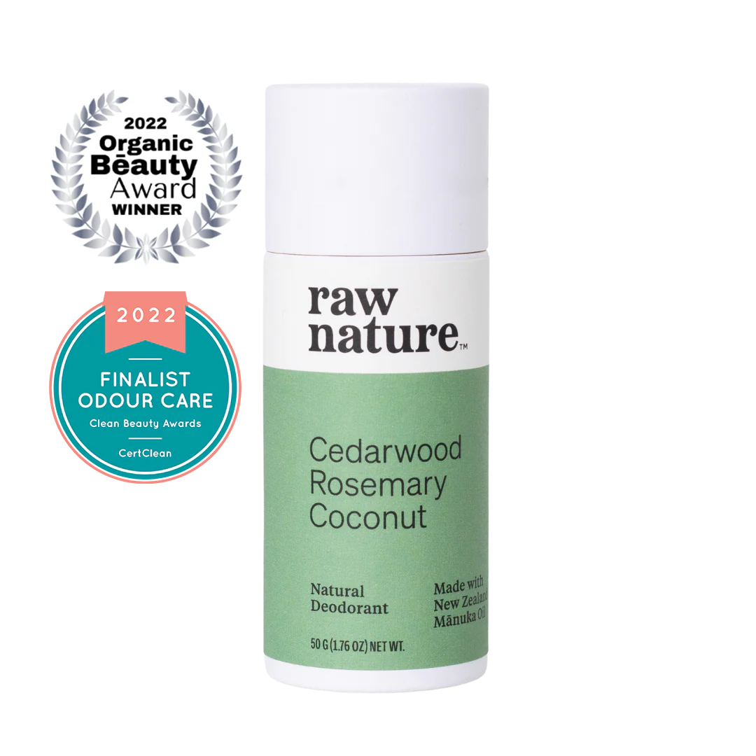 Raw Nature Deodorant Cedarwood, Rosemary, Coconut-Raw Nature Limited-Matakana Pharmacy