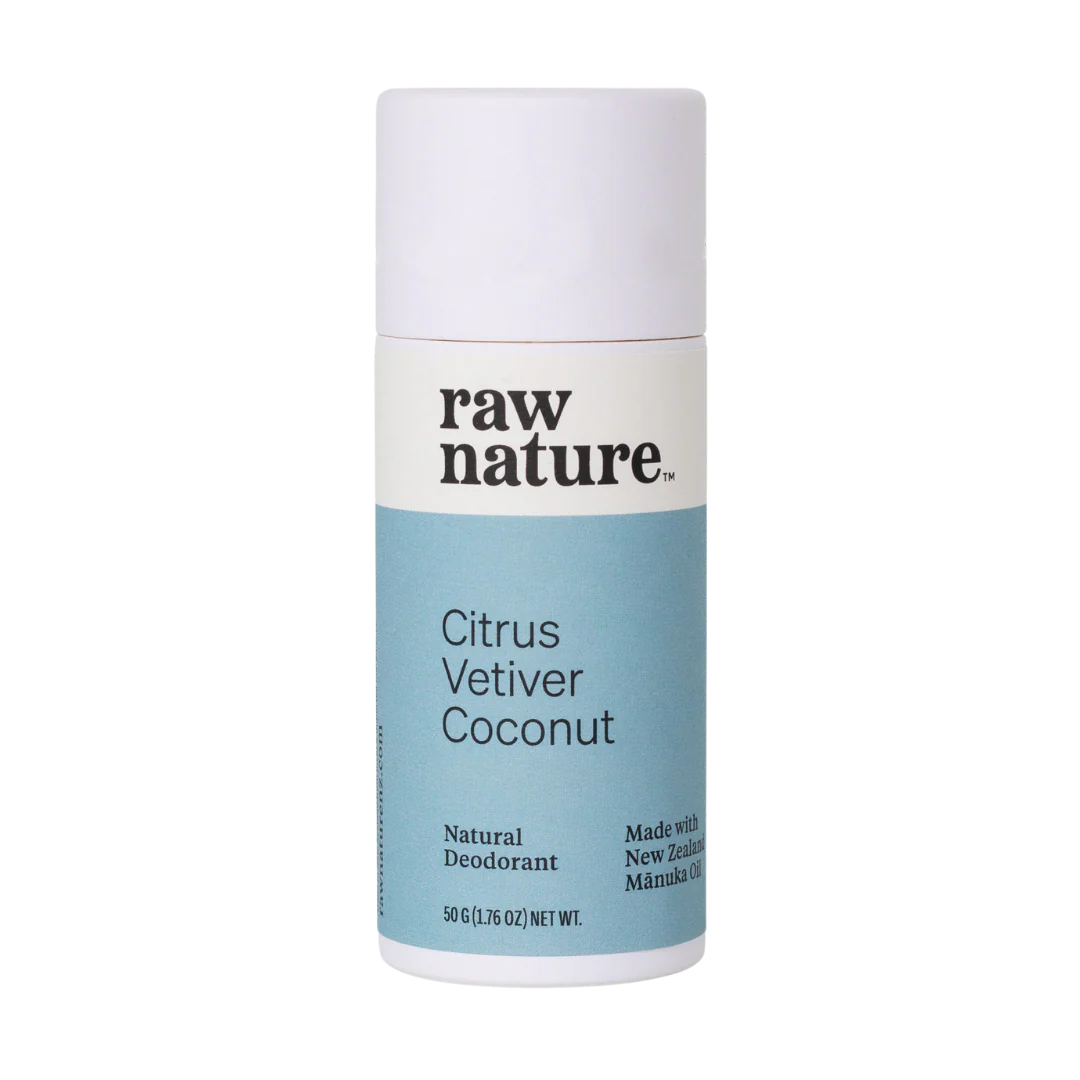 Raw Nature Deodorant Citrus Vetiver Coconut 50g-Raw Nature Limited-Matakana Pharmacy