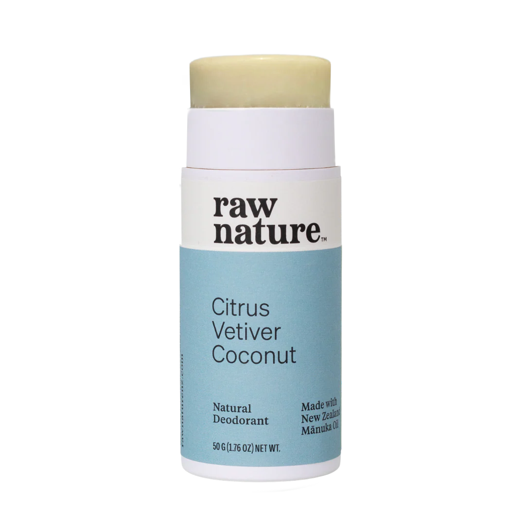 Raw Nature Deodorant Citrus Vetiver Coconut 50g-Raw Nature Limited-Matakana Pharmacy