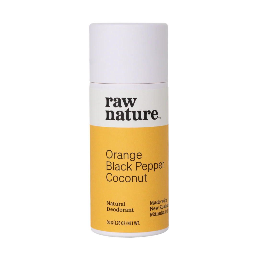 Raw Nature Deodorant Orange Pepper Coconut 50g-Raw Nature Limited-Matakana Pharmacy