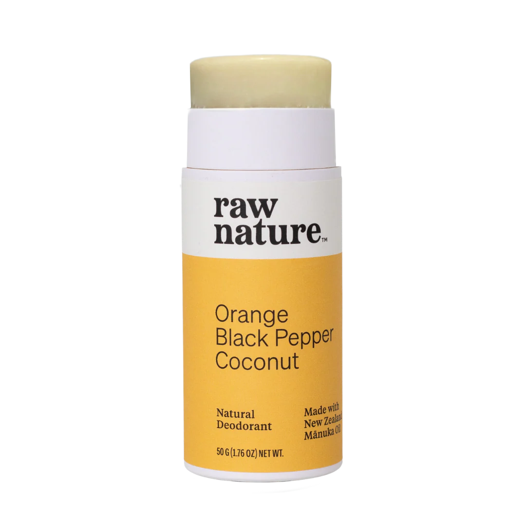 Raw Nature Deodorant Orange Pepper Coconut 50g-Raw Nature Limited-Matakana Pharmacy