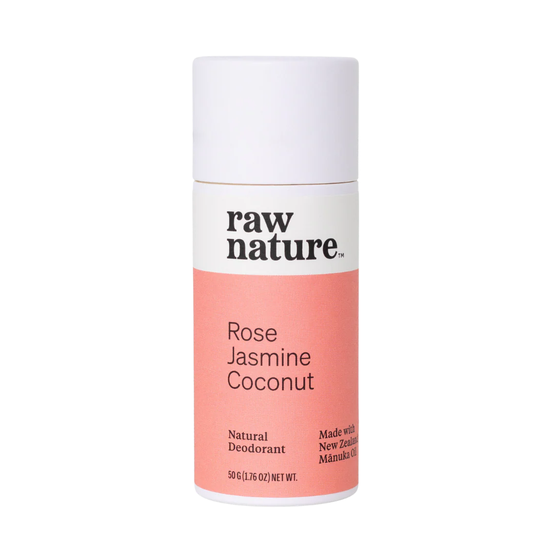 Raw Nature Deodorant Rose, Jasmine, Coconut-Raw Nature Limited-Matakana Pharmacy