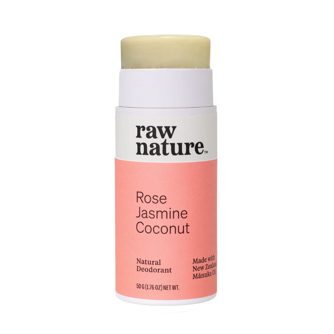 Raw Nature Deodorant Rose, Jasmine, Coconut-Raw Nature Limited-Matakana Pharmacy