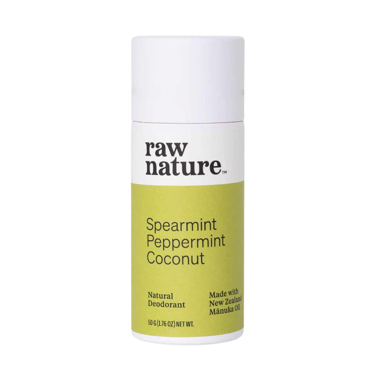 Raw Nature Deodorant Spearmint Peppermint 50g-Raw Nature Limited-Matakana Pharmacy