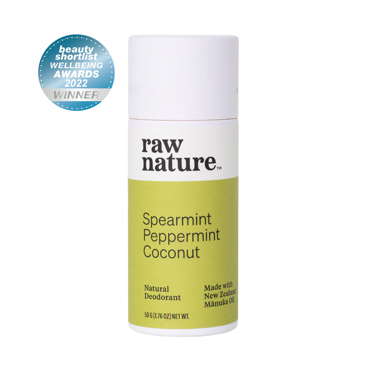 Raw Nature Deodorant Spearmint Peppermint 50g-Raw Nature Limited-Matakana Pharmacy