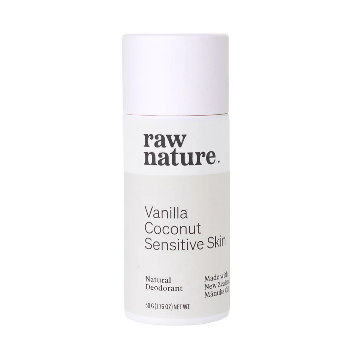 Raw Nature Deodorant Vanilla, Coconut, Sensitive-Raw Nature Limited-Matakana Pharmacy