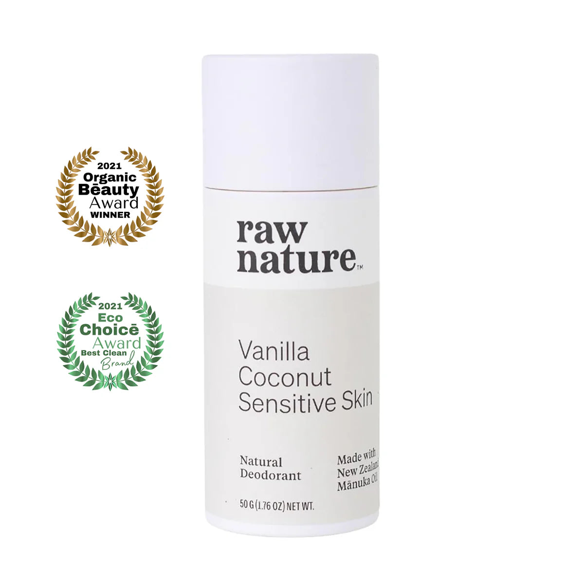 Raw Nature Deodorant Vanilla, Coconut, Sensitive-Raw Nature Limited-Matakana Pharmacy