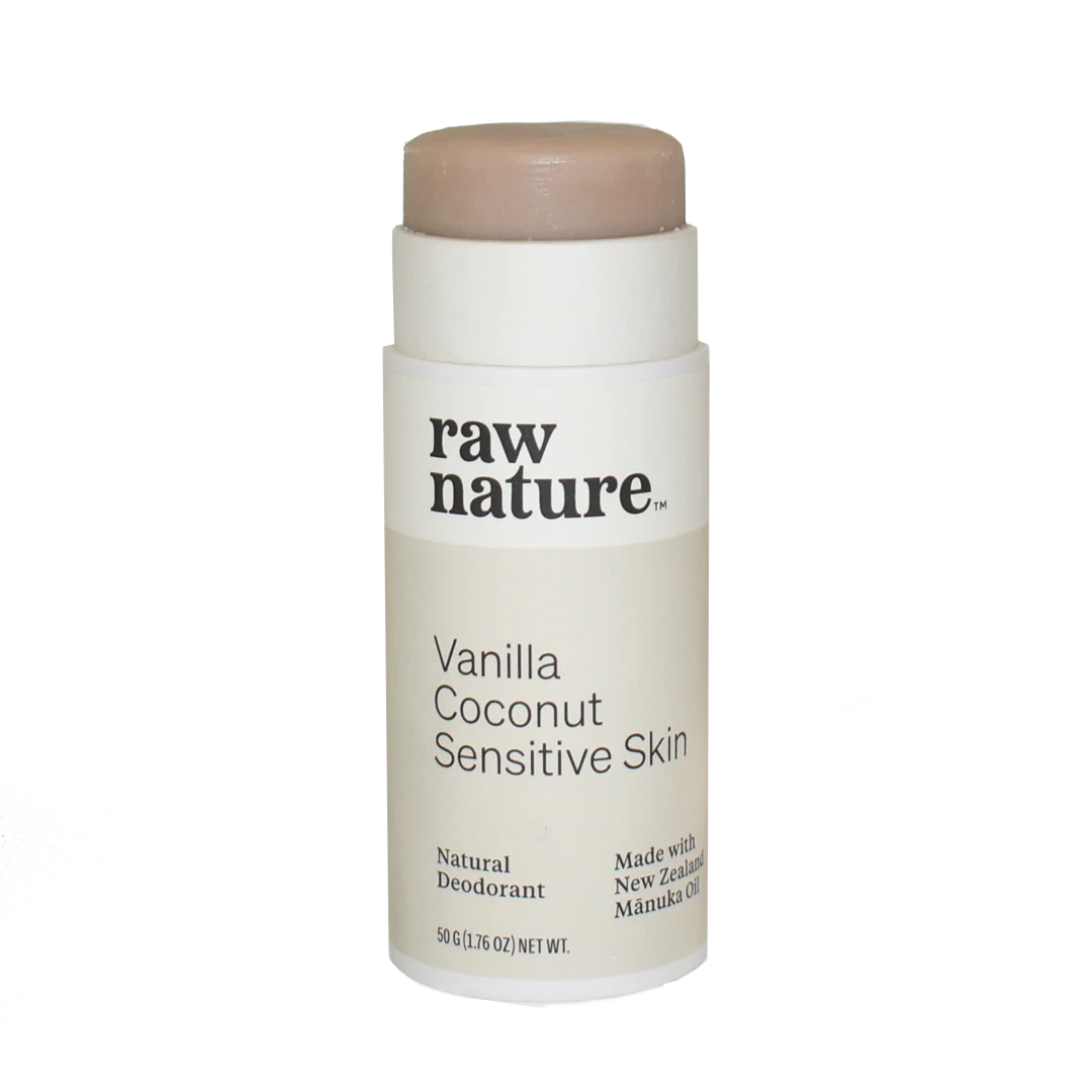 Raw Nature Deodorant Vanilla, Coconut, Sensitive-Raw Nature Limited-Matakana Pharmacy