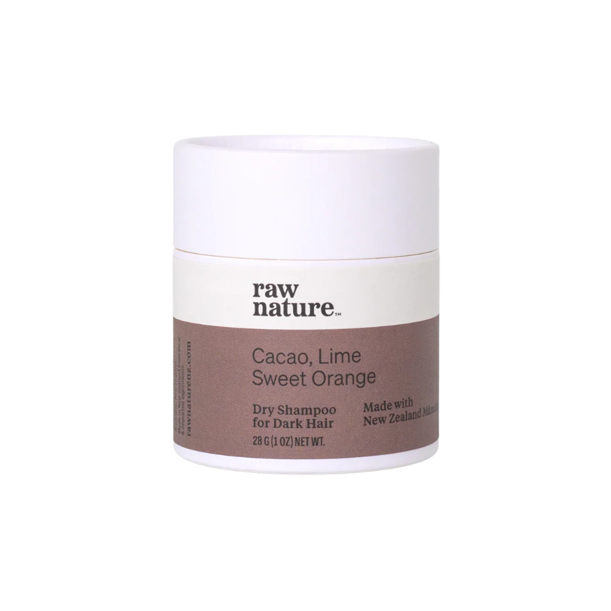 Raw Nature Dry Shampoo For Dark Hair 28g-Raw Nature Limited-Matakana Pharmacy