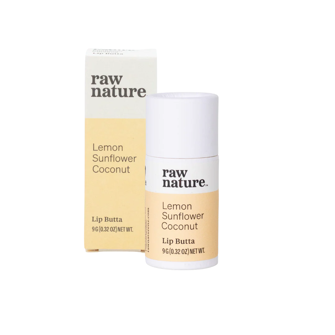 Raw Nature Lip Butta Lemon 9g-Raw Nature Limited-Matakana Pharmacy