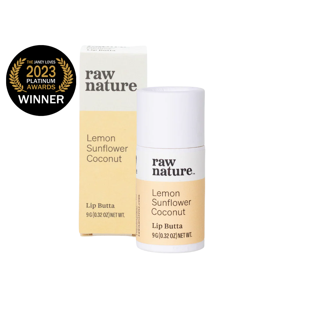 Raw Nature Lip Butta Lemon 9g-Raw Nature Limited-Matakana Pharmacy