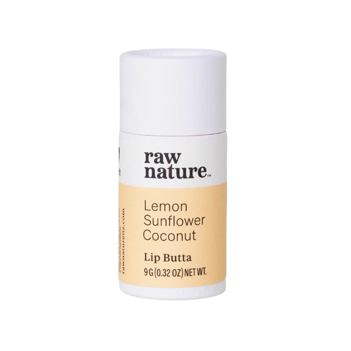 Raw Nature Lip Butta Lemon 9g-Raw Nature Limited-Matakana Pharmacy