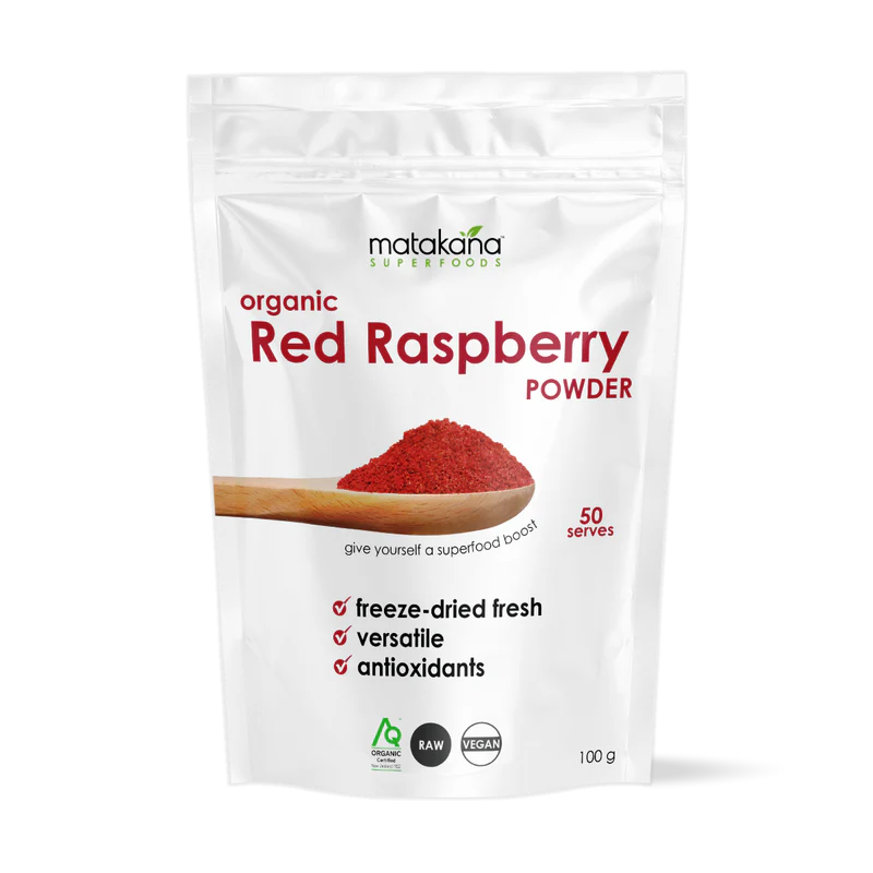 Raspberry Organic Freeze Dried Powder 100g-Matakana Pharmacy