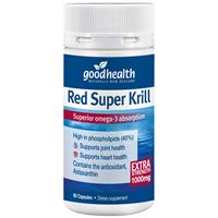Image of good health red super krill 1000mg 60 capsules