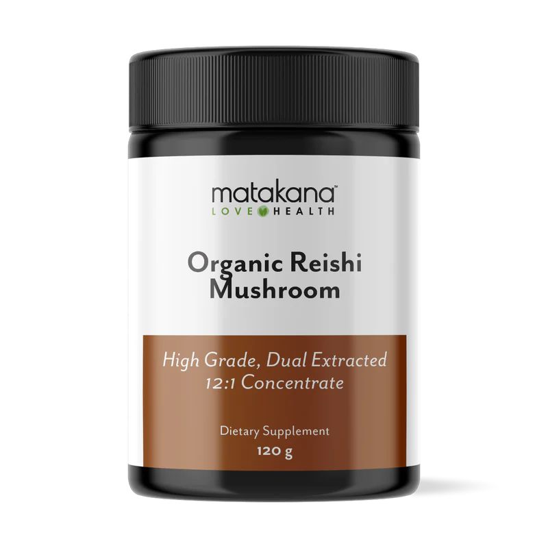 Reishi Mushroom Extract Powder Organic 120g-Matakana Superfoods-Matakana Pharmacy