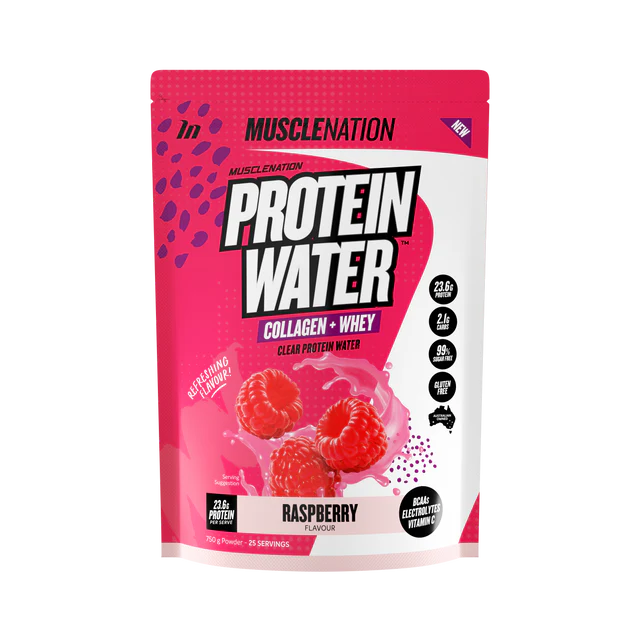 Protein Water Raspberry 750g-MuscleNation-Matakana Pharmacy