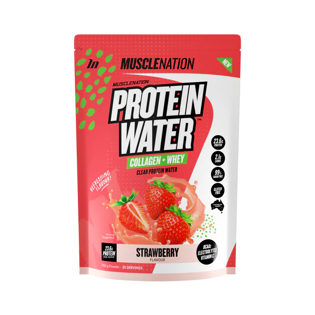Protein Water Strawberry 750g-MuscleNation-Matakana Pharmacy
