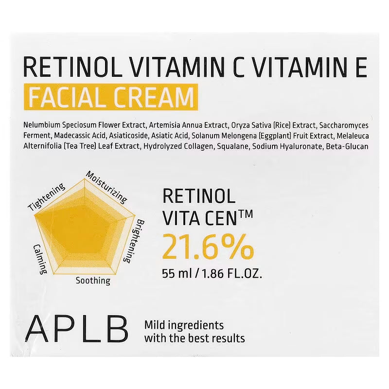Retinol Vitamin C Vitamin E Facial Cream 55ml-APLB-Matakana Pharmacy