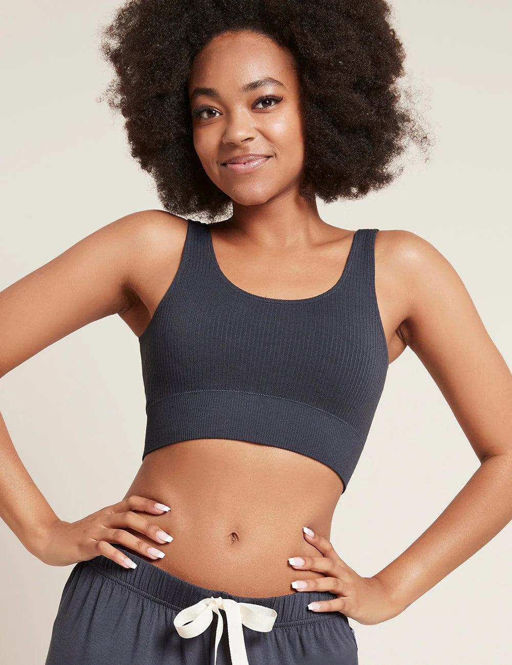 BOODY Ribbed Seamless Bra Storm M-Matakana Pharmacy