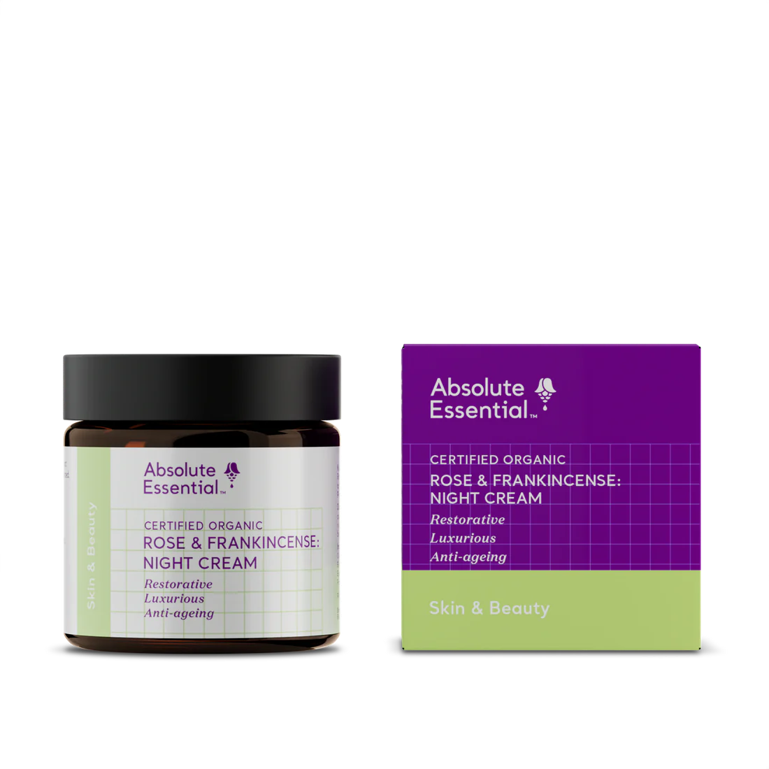Rose & Frankincense Night Cream Organic 50ml-Absolute Essential-Matakana Pharmacy