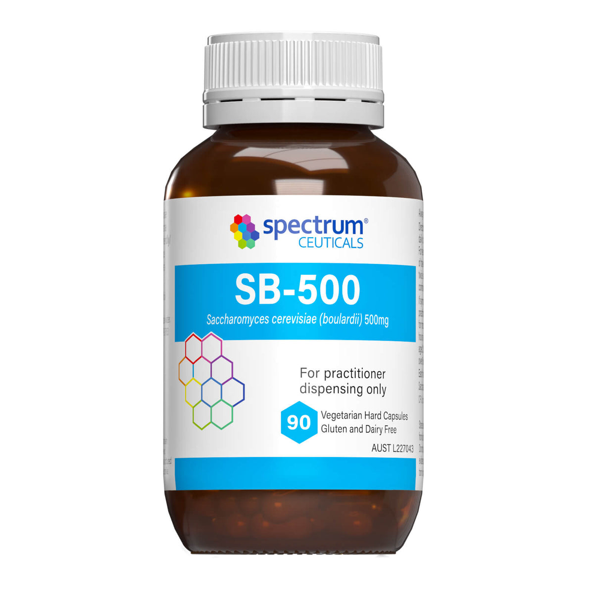 Image of front of the bottle of SB 500 90caps