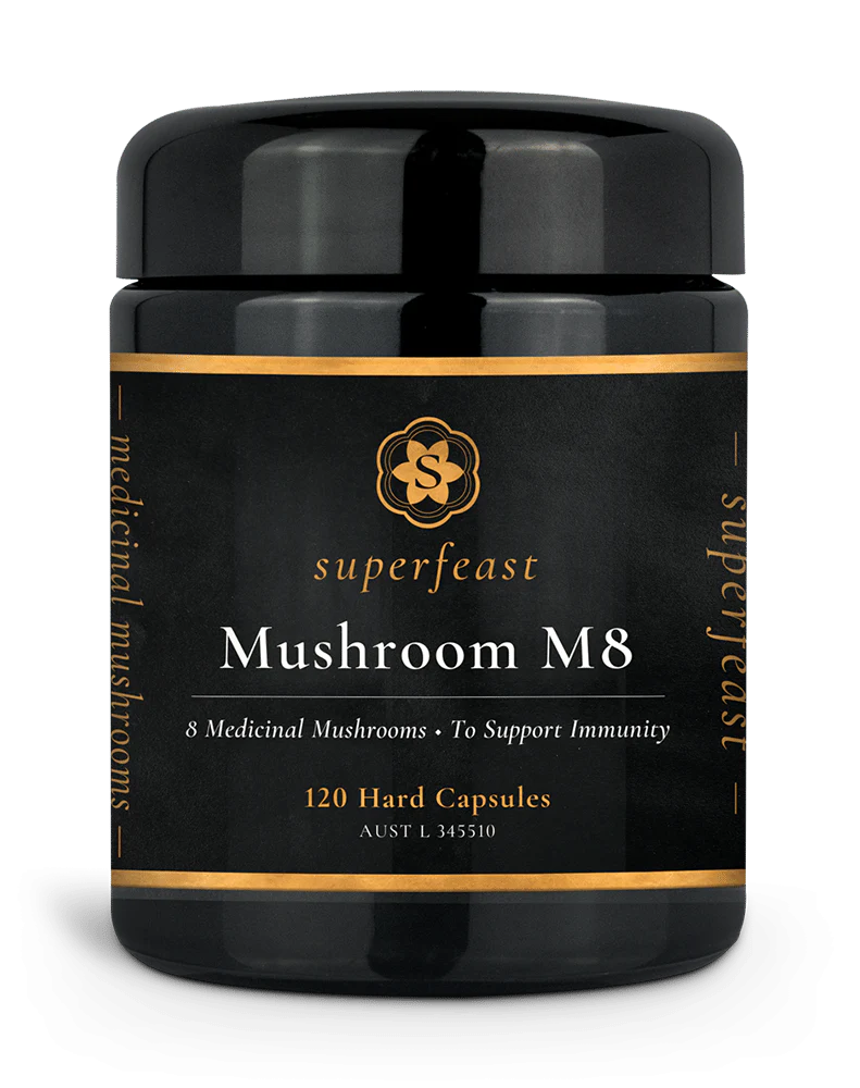 Mushroom M8 120 Caps-Matakana Pharmacy