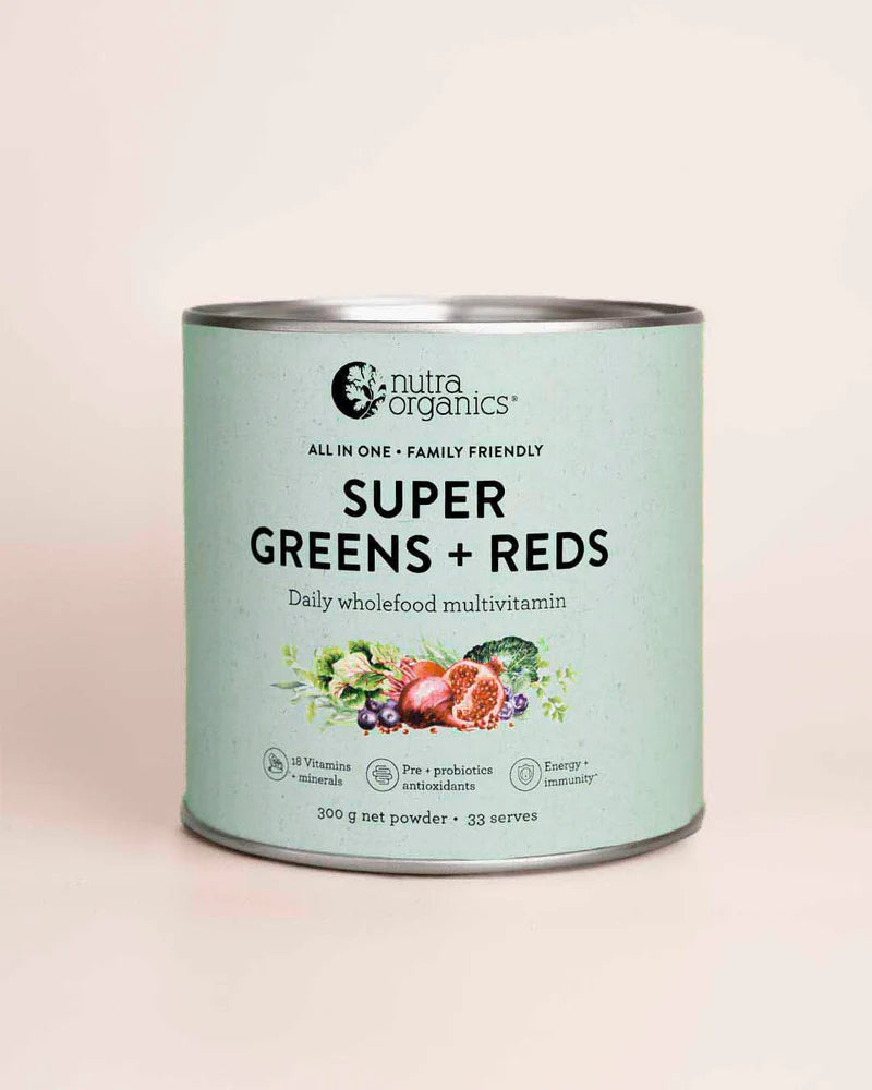 Super Greens + Reds Powder 300g-Matakana Pharmacy