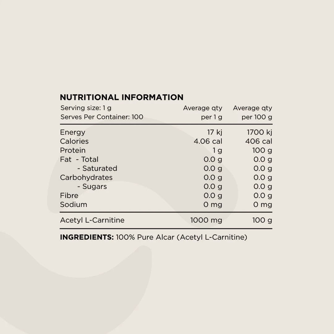 Switch Essentials L-Carnitine Powder 100g-Switch Nutrition-Matakana Pharmacy